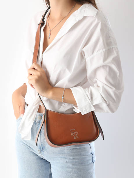 Cross Body Tas Foudre Leder Etrier Bruin foudre EFOD089S ander zicht 1